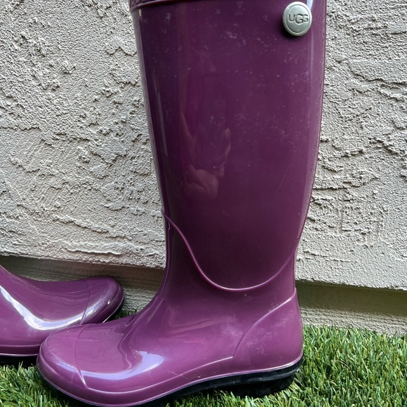 UGG Shaye Rain Boots Womens Size 6 Purple Shoes Boots - Picture 4 of 8